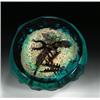 Image 1 : William Manson textured undersea paperweight, with a scuba diver, floating above pieces of a sun...