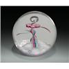 Image 1 : Caithness Glass "Millennium Dancer" abstract design paperweight, with a bubble floating over four...