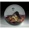 Image 1 : R. Stewart Glass "Atlantis World with Rivers of Gold" magnum abstract design paperweight, depicti...