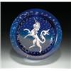 Image 1 : Caithness Glass unicorn paperweight, with a silver unicorn standing on its hind legs engraved on...