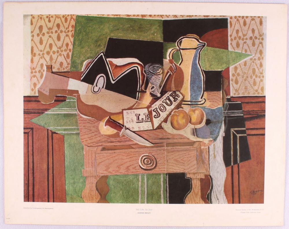Braque "Still Life Le Jour" 22x28 Lithograph