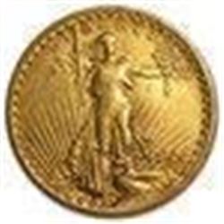 1908 $20 St. Gaudens Gold Double Eagle w/Motto