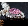 Ladys Beautiful Sterling Pink & White Sapphire Necklace