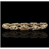 Image 2 : 14KT Yellow Gold 0.85ctw Diamond Bracelet