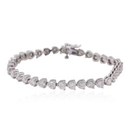 14KT White Gold 7.60ctw Diamond Tennis  Bracelet