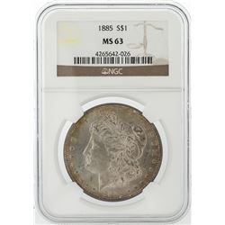 1885 NGC MS63 Morgan Silver Dollar