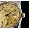 Image 3 : Rolex Two-Tone 1.04ctw Diamond DateJust Men's Watch