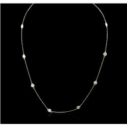 14KT Yellow Gold 1.57ctw Diamond Necklace