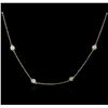 Image 2 : 14KT Yellow Gold 1.57ctw Diamond Necklace