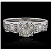 Image 1 : 18KT White Gold 1.47ctw Diamond  Ring