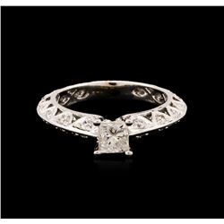 14KT White Gold 0.91ctw Diamond Ring