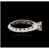 Image 3 : 14KT White Gold 0.91ctw Diamond Ring