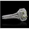Image 2 : 14KT White Gold 1.81ctw Diamond Ring