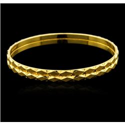 22KT Yellow Gold Fancy Bangle Bracelet