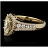 Image 2 : 14KT Yellow Gold 1.48ct GIA Certified Diamond Unity Ring