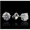 Image 2 : 14KT White Gold 1.93ctw Diamond Stud Earrings