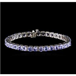 14KT White Gold 16.43ctw Tanzanite Bracelet