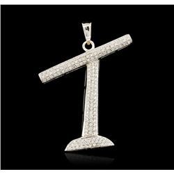 10KT White Gold 3.60ctw Diamond Pendant