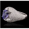 Image 2 : 18KT White Gold 2.51ct Tanzanite and Diamond Ring