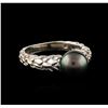 Image 2 : 14KT White Gold Pearl Ring