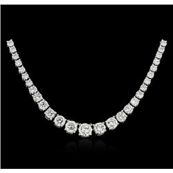 18KT White Gold 6.77ctw Diamond Necklace