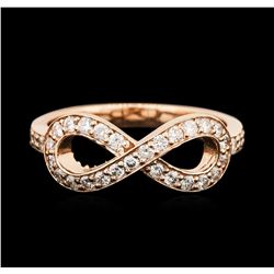 14KT Rose Gold 0.37ctw Diamond Ring