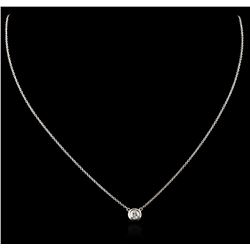 14KT White Gold 0.41ct Diamond Necklace