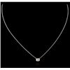 Image 1 : 14KT White Gold 0.41ct Diamond Necklace