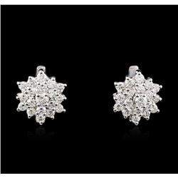 14KT White Gold 2.40ctw Diamond Earrings