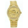 Image 1 : Rolex President 18KT Gold Diamond DateJust Men's Watch