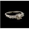 Image 2 : 14KT White Gold 0.86ctw Diamond Ring