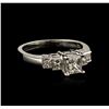 Image 2 : 14KT White Gold 1.19ctw Diamond Ring