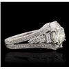 Image 2 : 18KT White Gold 2.17ctw Diamond Ring