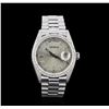 Image 1 : Geneve 18KT White Gold Diamond Mens Watch