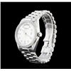 Image 2 : Geneve 18KT White Gold Diamond Mens Watch