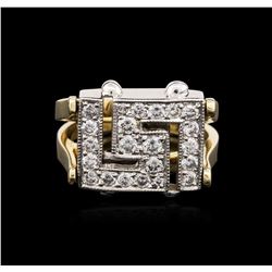 14KT Two-Tone Gold 0.90ctw Diamond Ring