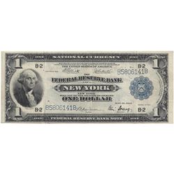 1918 Series $1 New York Federal Reserve Note