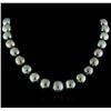 Image 1 : Tahitian Cultured Pearl Necklace with 14KT White Gold Diamond Clasp