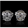 Image 1 : 14KT White Gold 1.47ctw Diamond Earrings