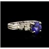 Image 2 : 14KT White Gold 2.15ct Tanzanite and Diamond Ring