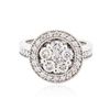 Image 1 : 14KT White Gold 1.75ctw Diamond Ring