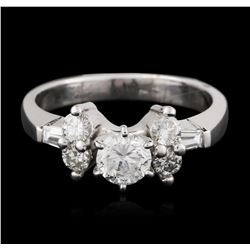 14KT White Gold 0.73ctw Diamond Ring