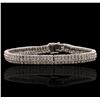 Image 1 : 18KT White Gold 6.76ctw Diamond Bracelet