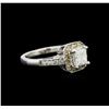 Image 2 : 14KT White Gold 1.31ctw Diamond Ring