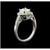 Image 3 : 14KT White Gold 1.31ctw Diamond Ring