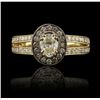 Image 1 : 14KT Yellow Gold 0.95ctw Diamond Unity Ring