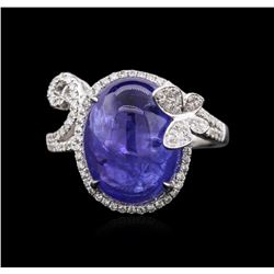 18KT White Gold 9.03ct Tanzanite and Diamond Ring