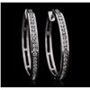 Image 1 : 14KT White Gold 0.94ctw Diamond Earrings