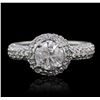 Image 1 : 14KT White Gold 2.58ctw Diamond Ring