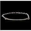 Image 1 : 14KT White Gold 0.26ctw Diamond Bracelet